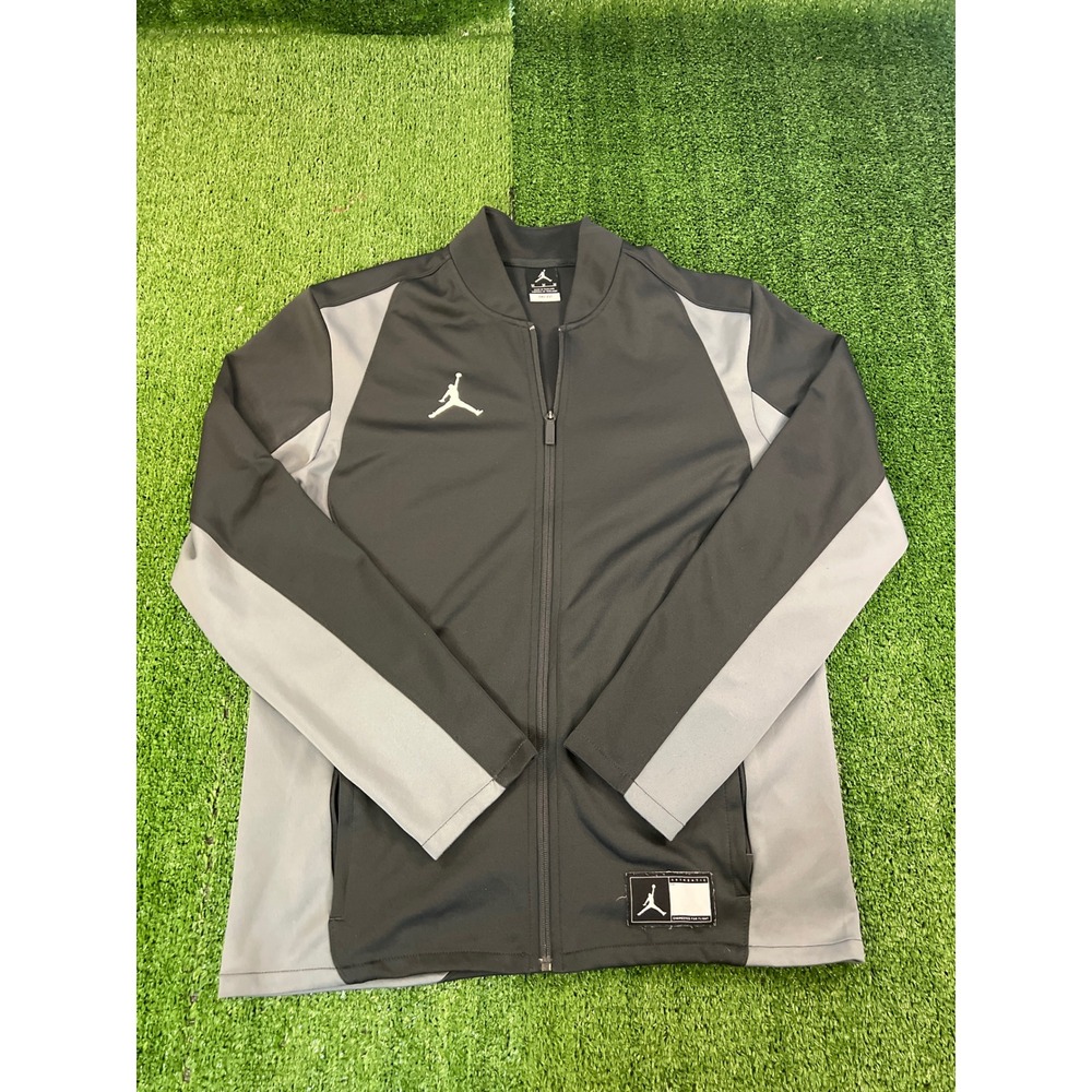 Jordan Mens Lightweight Track Jacket Medium Charcoal Grey Full Zip Jumpman
